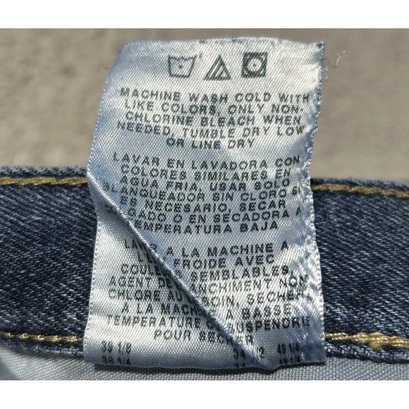 Wrangler Rugged Wear Mens Classic‎ Fit Blue Denim Jeans 38x34 Outdoors Western - Picture 6 of 14